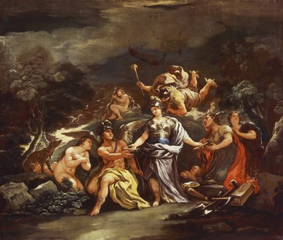 Minerva as the Patroness of Arts and Sciences by Luca Giordano