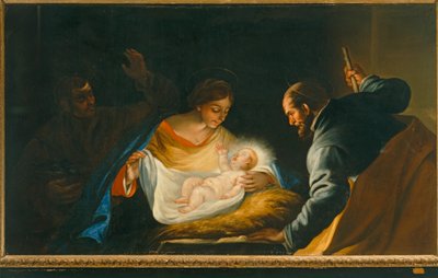 Nativity with a Priest by Luca Giordano