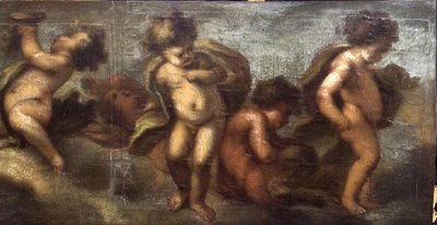 Putti Disporting (detail) by Luca Giordano