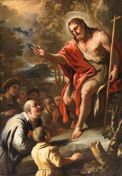 Saint John Preaching in the Wilderness by Luca Giordano