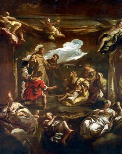 St Anthony of Padua Healing a Young Man, c. 1654-1705 by Luca Giordano