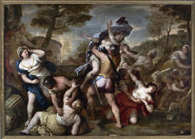 The Abduction of Sabines by Luca Giordano