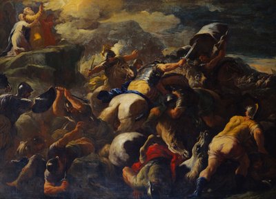 The Battle between the Israelites and the Amalekites, Aaron and Hur supporting Moses