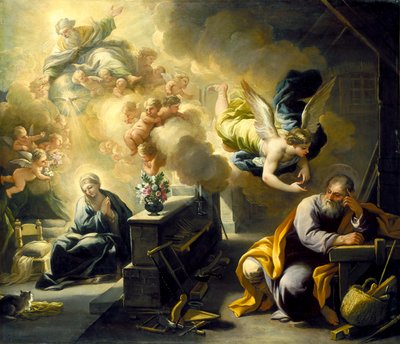 The Dream Of St. Joseph, c.1700 by Luca Giordano