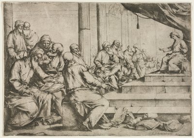 The Young Christ Teaching in the Temple by Luca Giordano