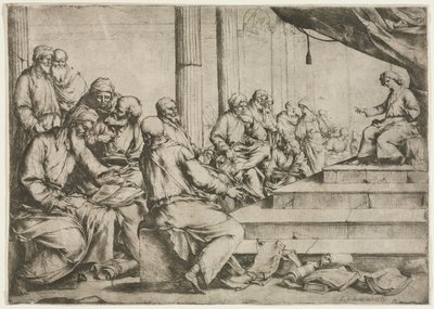 The Young Christ Teaching in the Temple by Luca Giordano