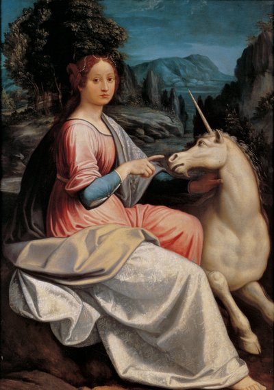 Lady and the Unicorn by Luca Longhi