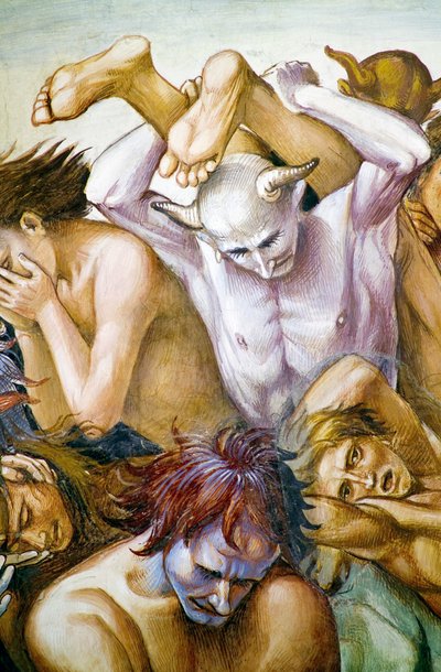 Damned in Hell, from Last Judgment Fresco Cycle by Luca Signorelli