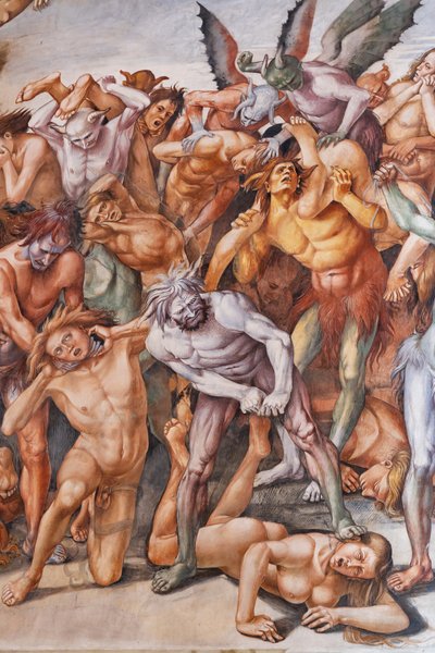 Damned to Hell (detail with Devils and Damned) by Luca Signorelli