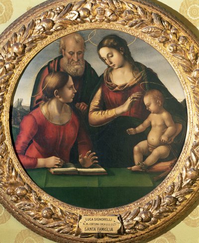 Holy Family with St. Catherine by Luca Signorelli