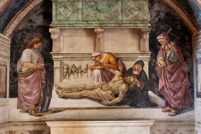 Lamentation of the Dead Christ Between the Two Saints of Orvieto by Luca Signorelli