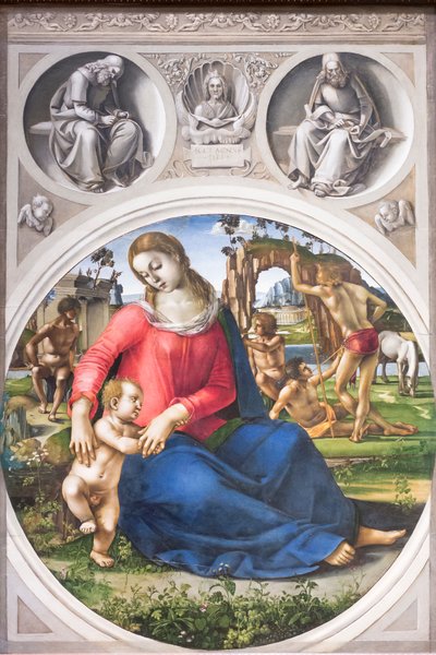 Madonna and Child with Ignudi by Luca Signorelli