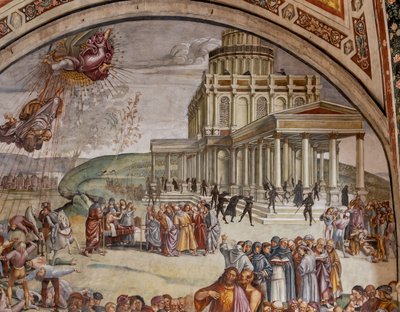 Preaching and the Facts of the Antichrist (detail) by Luca Signorelli