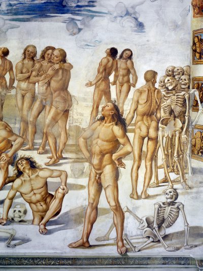 Resurrection of Flesh, from Last Judgment Fresco Cycle by Luca Signorelli