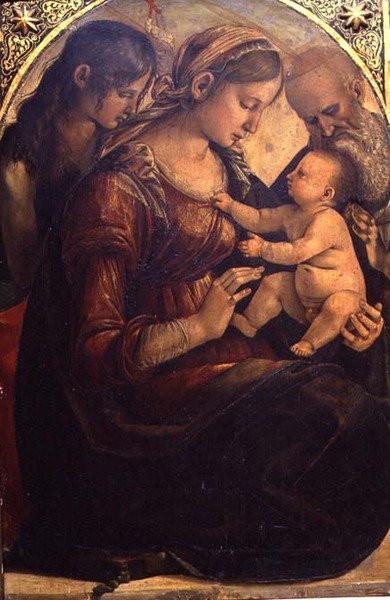 The Holy Family with St. John the Baptist by Luca Signorelli