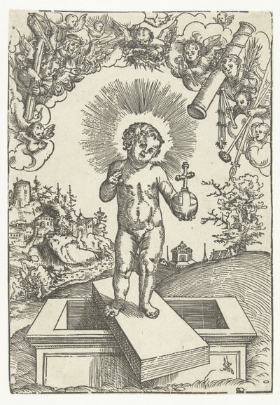 Christ Child as Redeemer Surrounded by Angels with Instruments of the Passion by Lucas Cranach