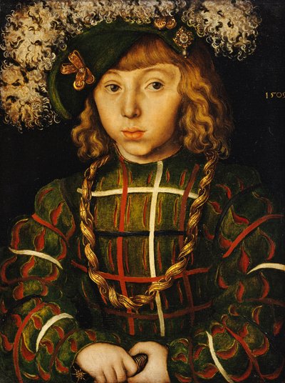 Portrait of Johann Friedrich, Later Kurfuerst der Grossmuetige von Saschen by Lucas Cranach