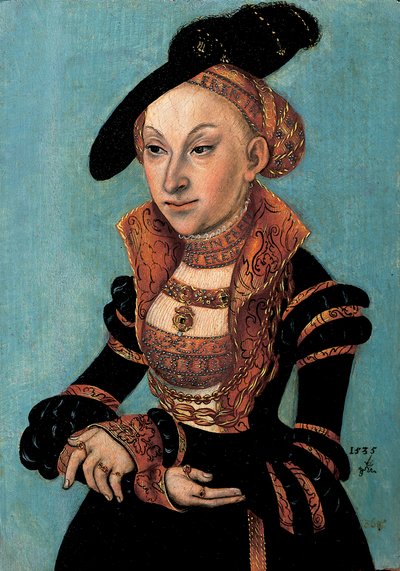 Portrait of Sibylle von Cleve, Electress of Saxony, 1535 by Lucas Cranach