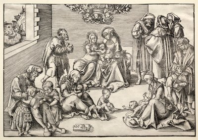 The Holy Family and Kindred by Lucas Cranach