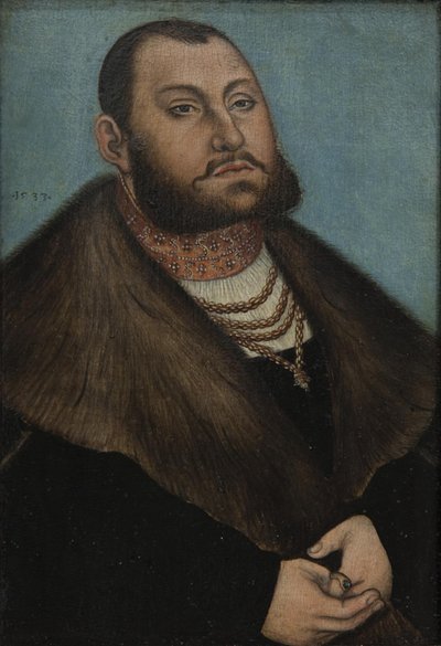 Portrait of the Elector John Frederic the Magnanimous of Saxony (1503-1554) by Lucas Cranach d.Æ.