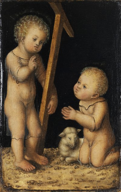 Christ and John the Baptist as Children by Lucas Cranach the Elder