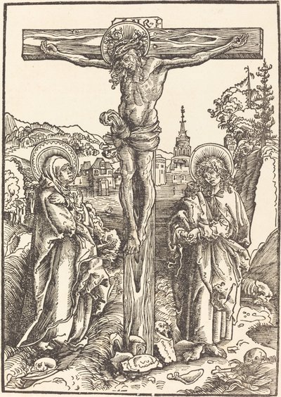 Christ on the Cross Between the Virgin and Saint John by Lucas Cranach the Elder