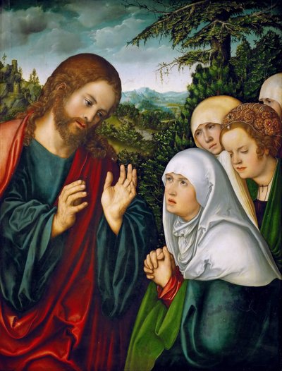 Christ Taking Leave of His Mother by Lucas Cranach the Elder