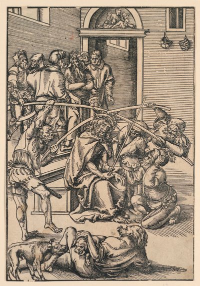 Crowning of Thorns, illustration from "The Passion" by Lucas Cranach the Elder
