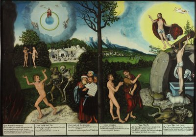 Damnation and Redemption. Law and Grace by Lucas Cranach the Elder