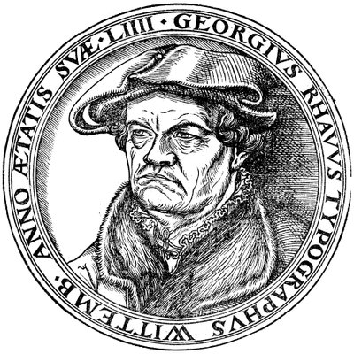 Georg Rhau (1488-1548) by Lucas Cranach the Elder