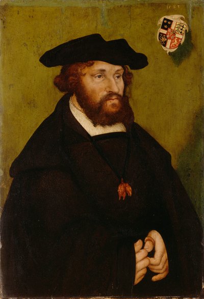 Portrait of King Christian II of Denmark by Lucas Cranach the Elder