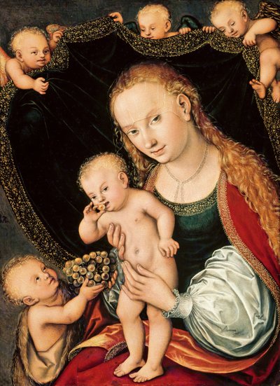 Madonna and Child with the Young John the Baptist by Lucas Cranach the Elder