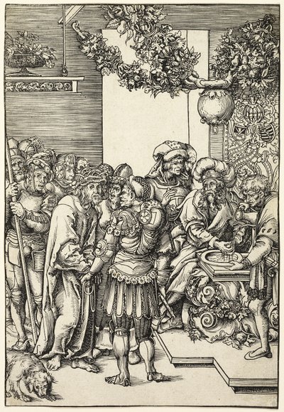 Pilate Washing His Hands, from The Passion by Lucas Cranach the Elder