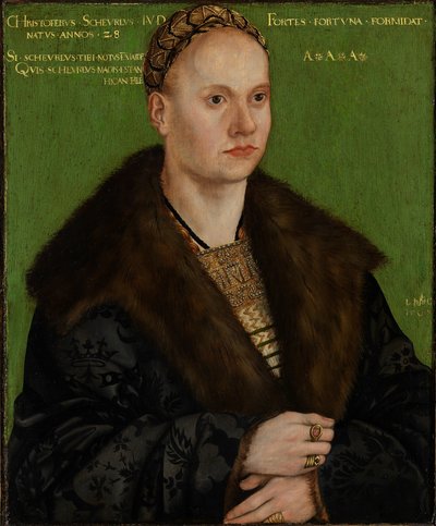 Portrait of the Humanist Christoph Scheurl by Lucas Cranach the Elder