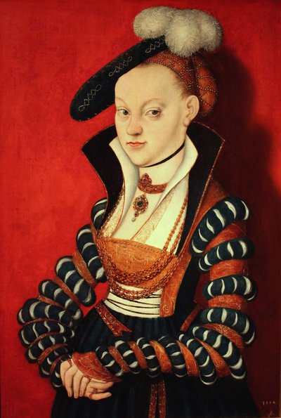 Portrait of Christiane von Eulenau by Lucas Cranach the Elder