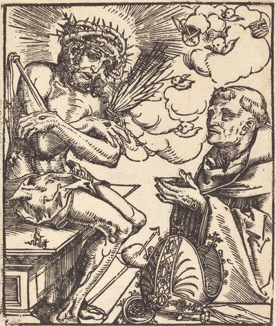 Saint Bernard Adoring the Man of Sorrows by Lucas Cranach the Elder