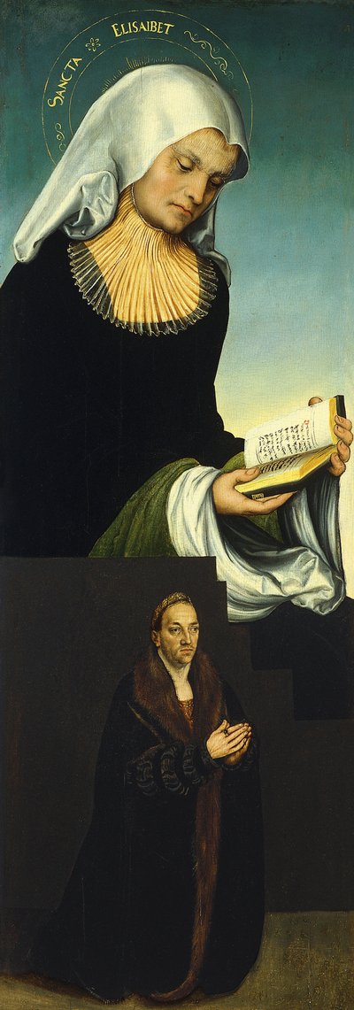 Saint Elizabeth with Duke George of Saxony as Donor by Lucas Cranach the Elder
