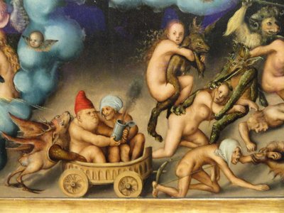 The Last Judgment (detail) by Lucas Cranach the Elder