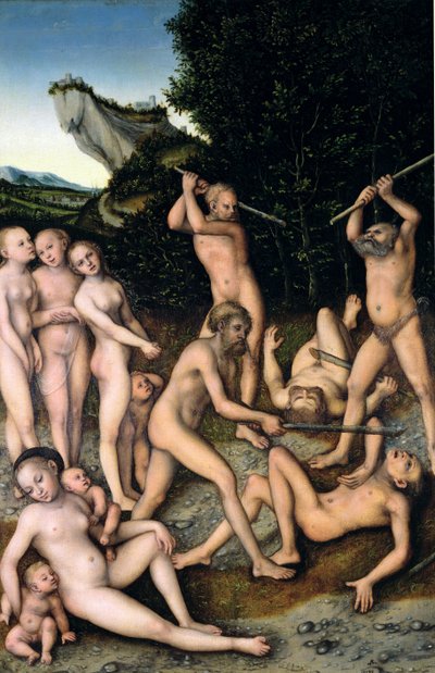 The Silver Age or The Effects of Jealousy, 1535 by Lucas Cranach the Elder