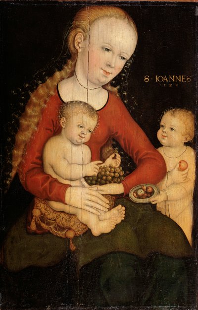 Virgin and Child with John the Baptist as a Boy by Lucas Cranach the Elder