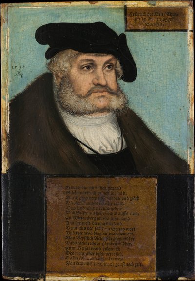 Friedrich III, the Wise, Elector of Saxony by Lucas Cranach the Elder and workshop