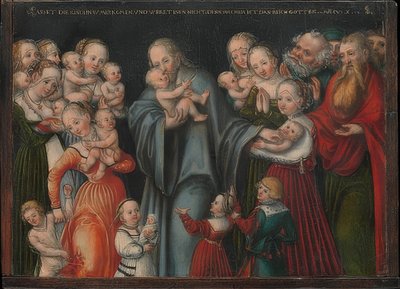 Christ Blessing the Children by Lucas Cranach the Younger
