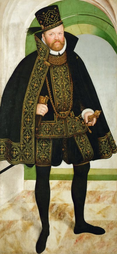Portrait of Augustus, Elector of Saxony by Lucas Cranach the Younger