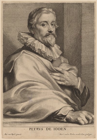 Pieter de Jode the Elder by Lucas Emil Vorsterman after Sir Anthony van Dyck