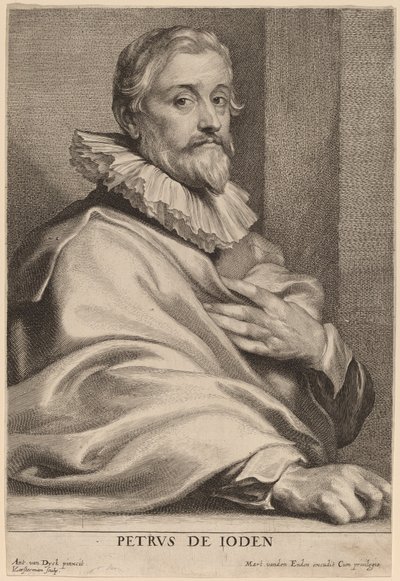 Pieter de Jode the Elder by Lucas Emil Vorsterman after Sir Anthony van Dyck