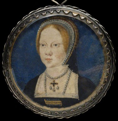 Portrait of Mary I of England, ca 1521-1525 by Lucas Horenbout or Hornebault