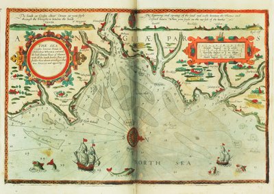 The Sea Coasts Between Dover & Orfordness: Including the Most Famous River of Thames with All the Sands, Banks, Flats, & Shoals Thereabouts According to Their True Situation and Appearance by Lucas Janszoon Waghenaer
