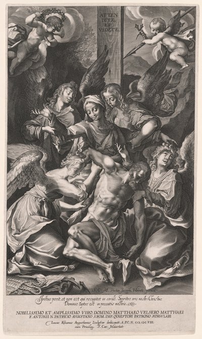 Pietà with Angels (Descent from the Cross) by Lucas Kilian
