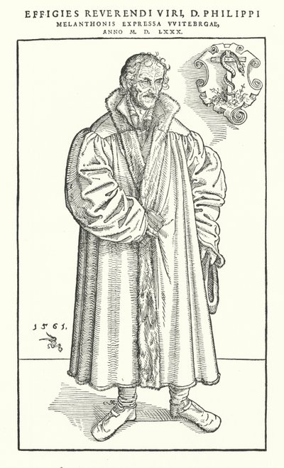 Philipp Melanchthon, German Protestant Reformer by Lucas The Younger (after) Cranach