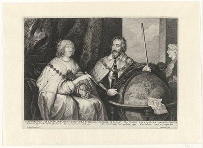 Thomas Howard, 2nd Earl of Arundel and His Wife Alatheia Talbot by Lucas Vorsterman (I)